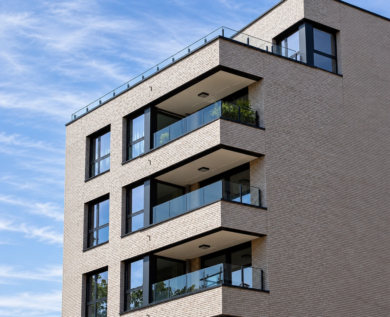 Inkomhal van een modern residentieel gebouw